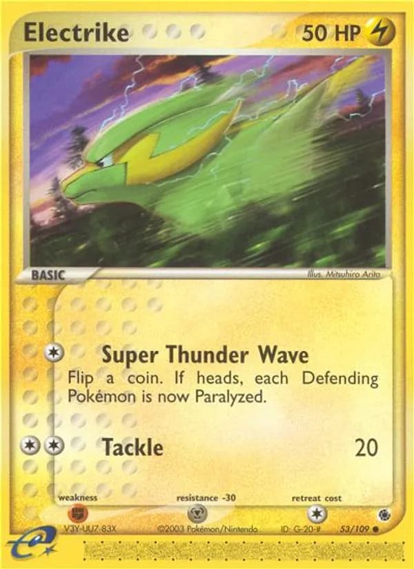 Electrike card in English