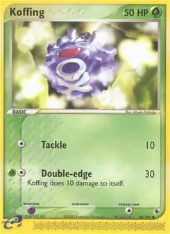 Koffing card in English