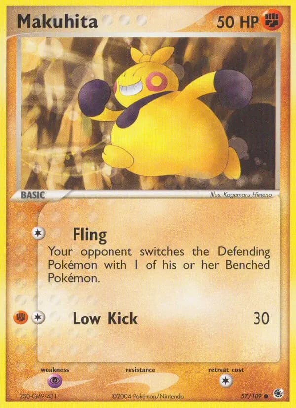 Makuhita card in English