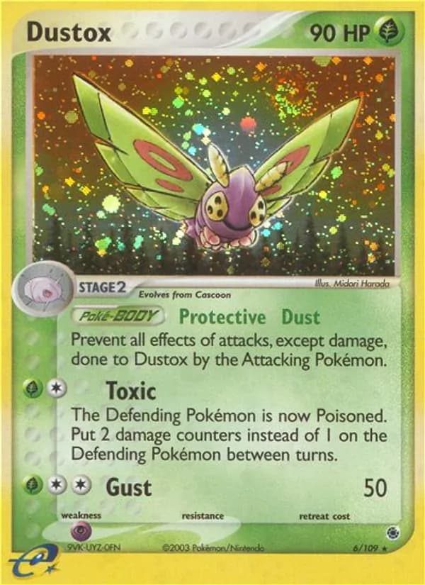 Dustox card in English
