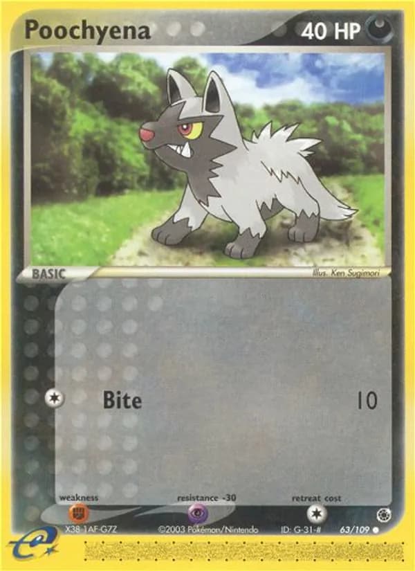 Poochyena card in English