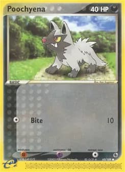 Poochyena card in English