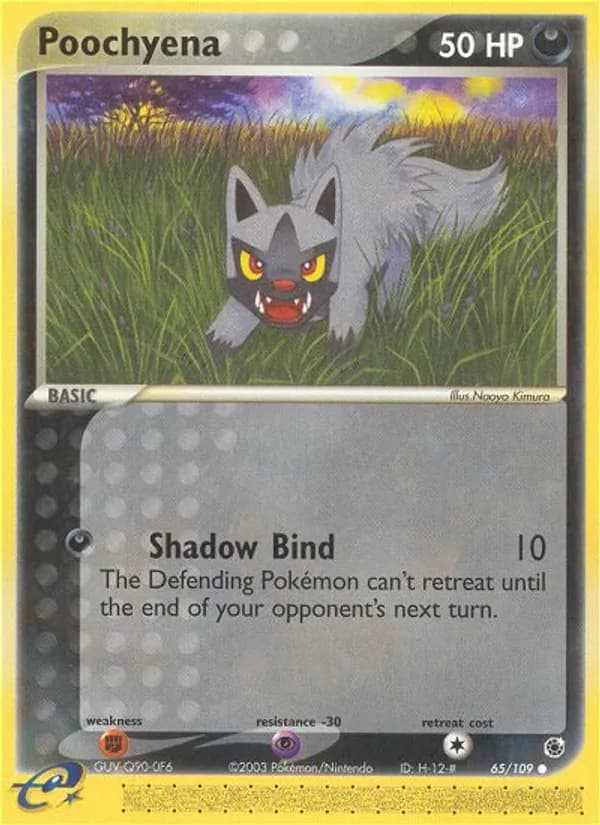 Poochyena card in English