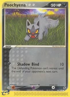 Poochyena card in English