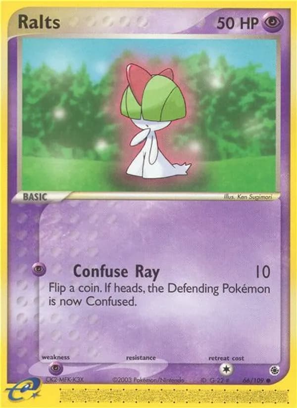 Ralts card in English