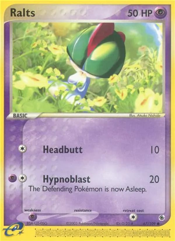 Ralts card in English