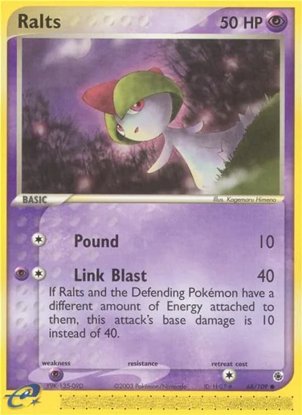 Ralts card in English