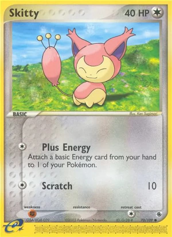 Skitty card in English