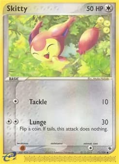 Skitty card in English