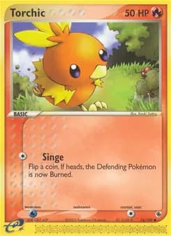 Torchic card in English