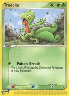 Treecko card in English