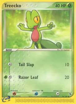 Treecko card in English