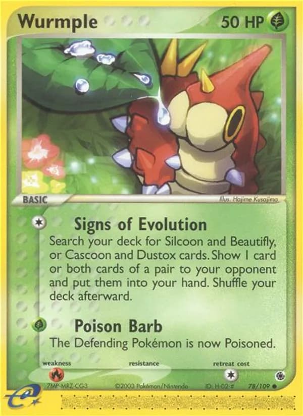 Wurmple card in English