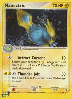 Manectric card in English