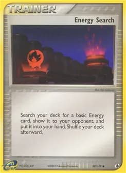 Energy Search card in English
