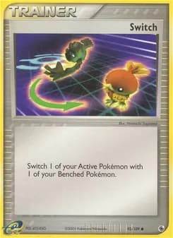 Switch card in English