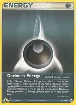 Darkness Energy card in English