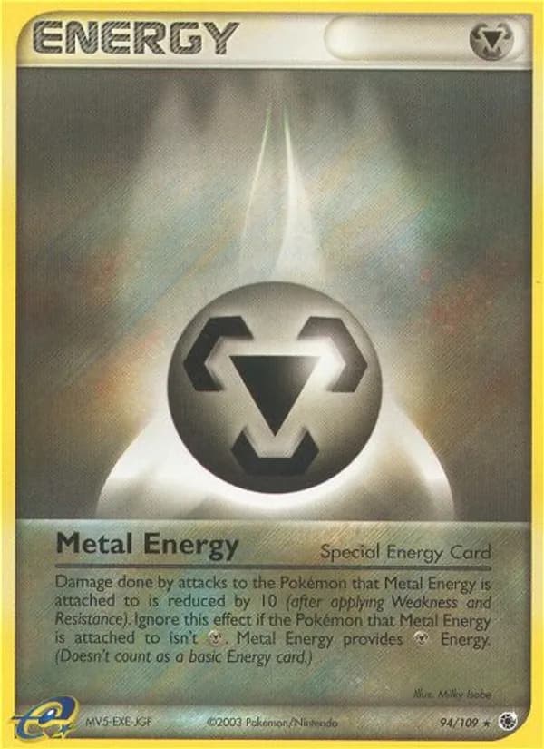 Metal Energy card in English