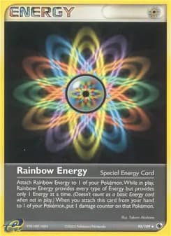 Rainbow Energy card in English