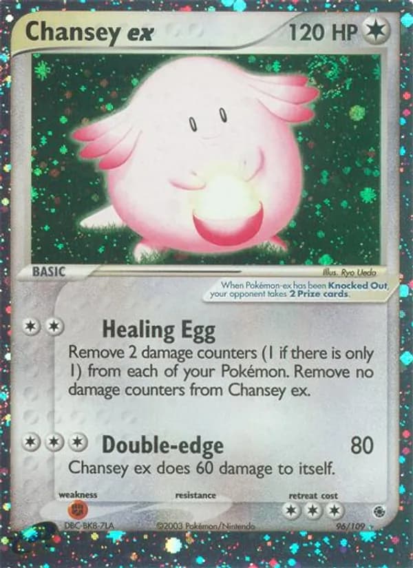 Chansey ex card in English