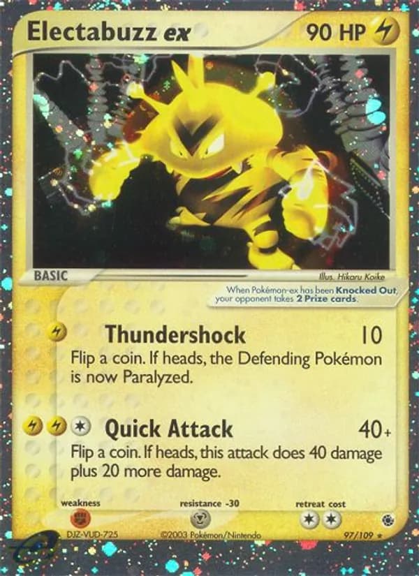 Electabuzz ex card in English
