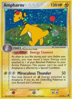 Ampharos card in English
