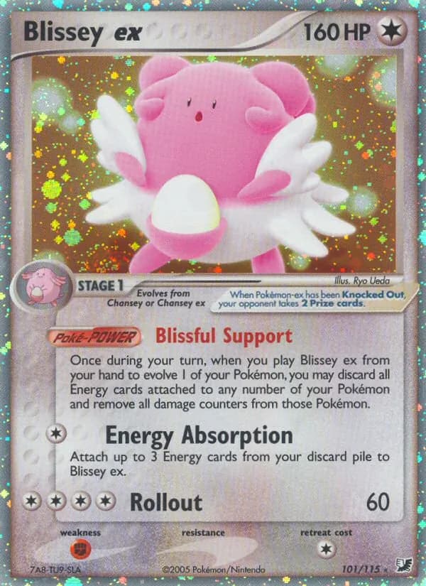 Blissey ex card in English