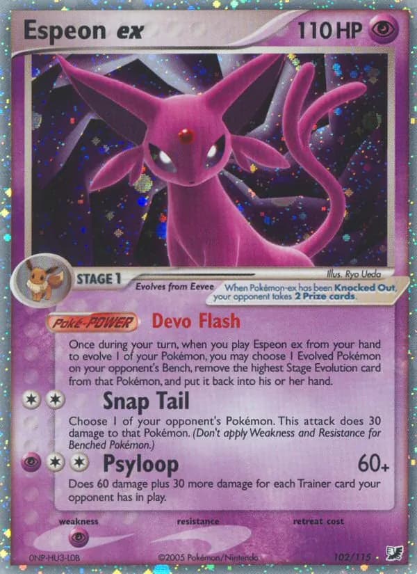 Espeon ex card in English