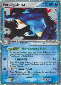 Feraligatr ex card in English