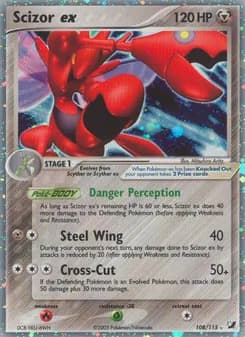 Scizor ex card in English