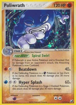 Poliwrath card in English