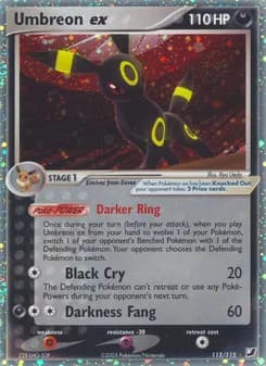 Umbreon ex card in English