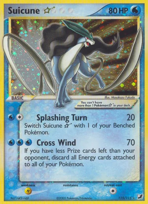 Suicune ☆ card in English
