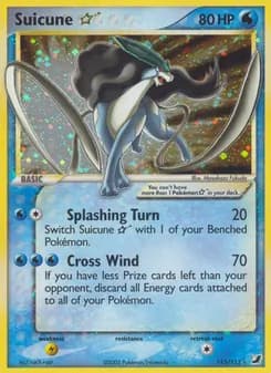 Suicune ☆ card in English