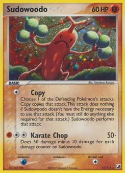 Sudowoodo card in English