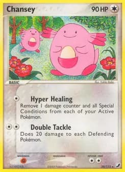 Chansey card in English