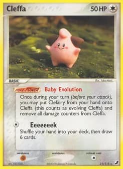 Cleffa card in English