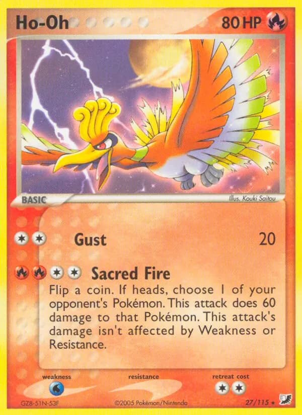 Ho-Oh card in English