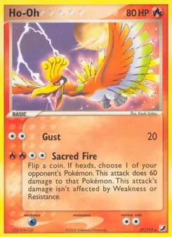 Ho-Oh card in English