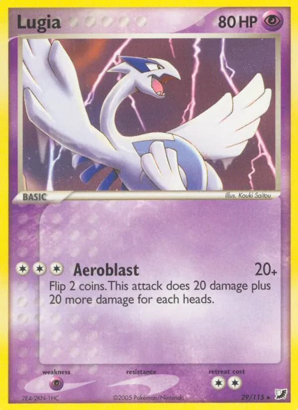 Lugia card in English