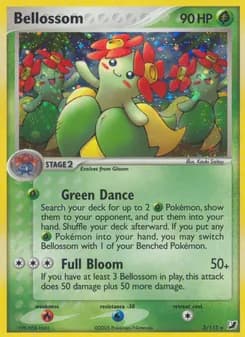Bellossom card in English