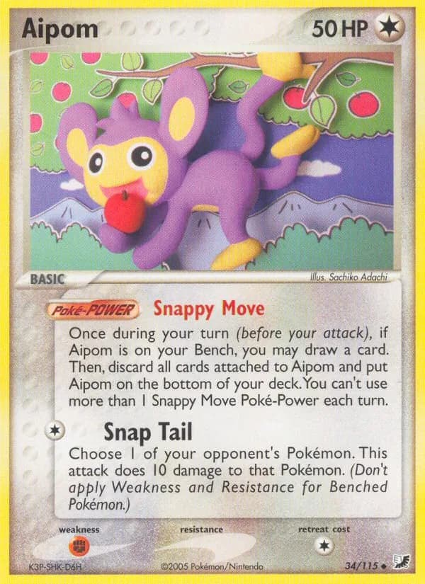 Aipom card in English