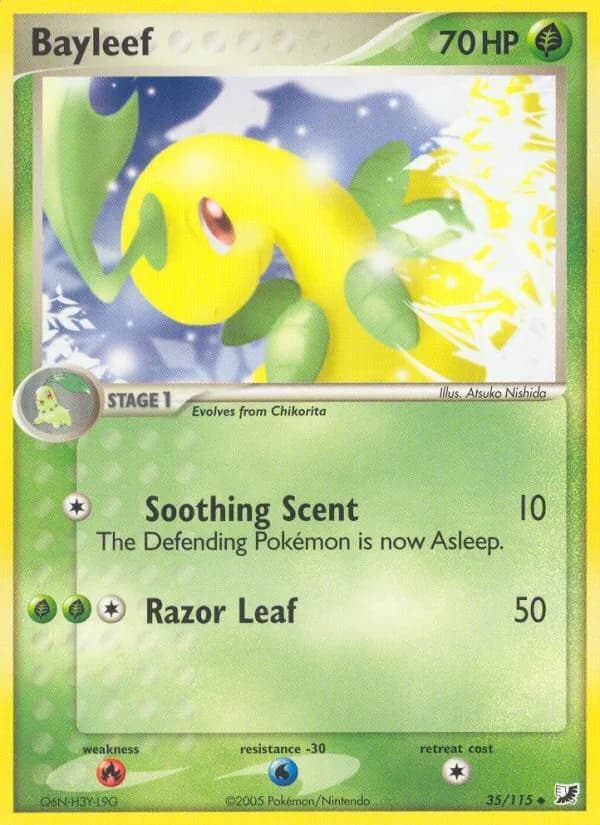 Bayleef card in English