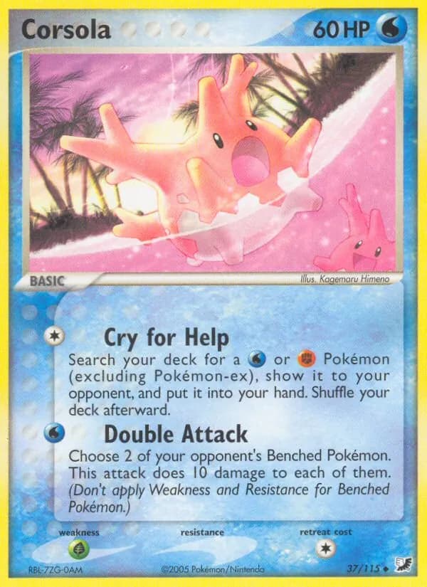 Corsola card in English