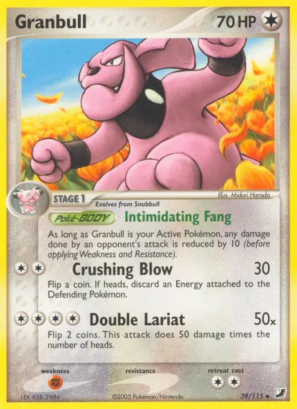 Granbull card in English