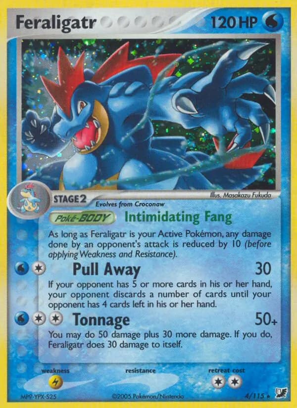 Feraligatr card in English