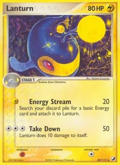 Lanturn card in English