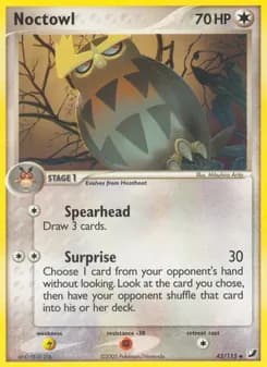Noctowl card in English