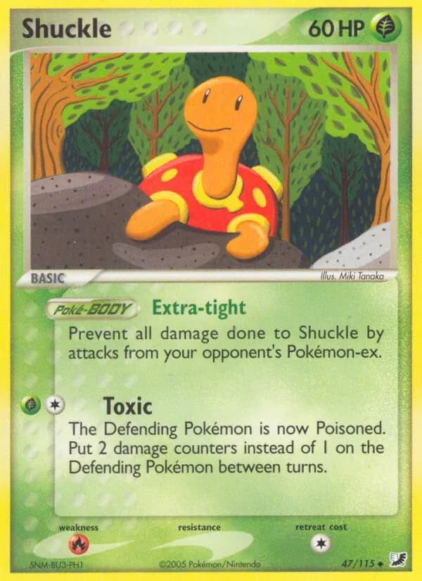 Shuckle card in English