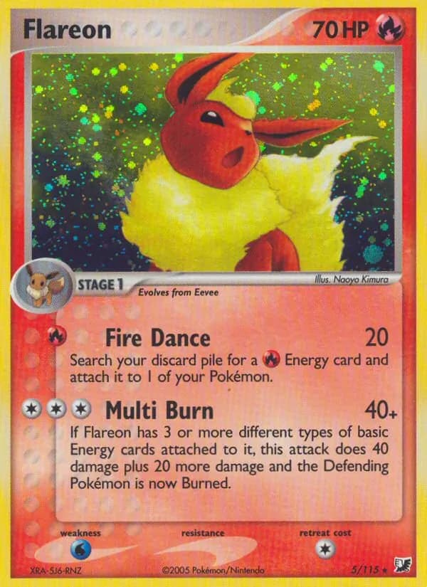 Flareon card in English